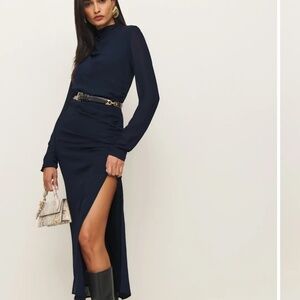 Reformation Tilda Dress Blue - Size 0